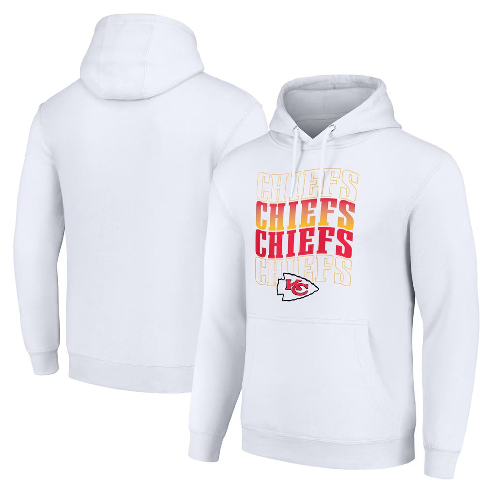 Men 2026 NFL Kansas City Chiefs White Hoodie hooded style 02